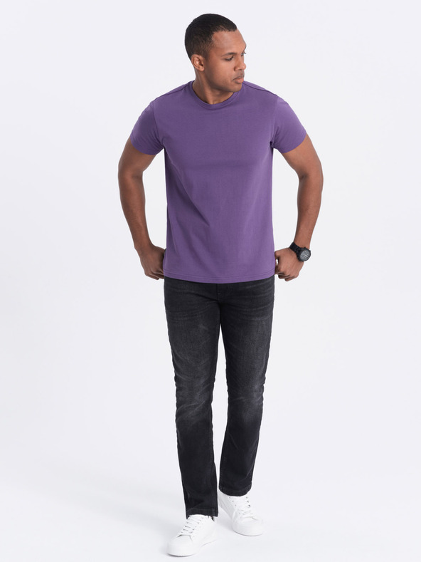 Ombre Clothing Pánské klasické bavlněné tričko BASIC Ombre Clothing