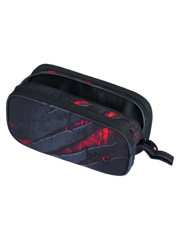 BAAGL  Šedý studentský penál etue Baagl Láva