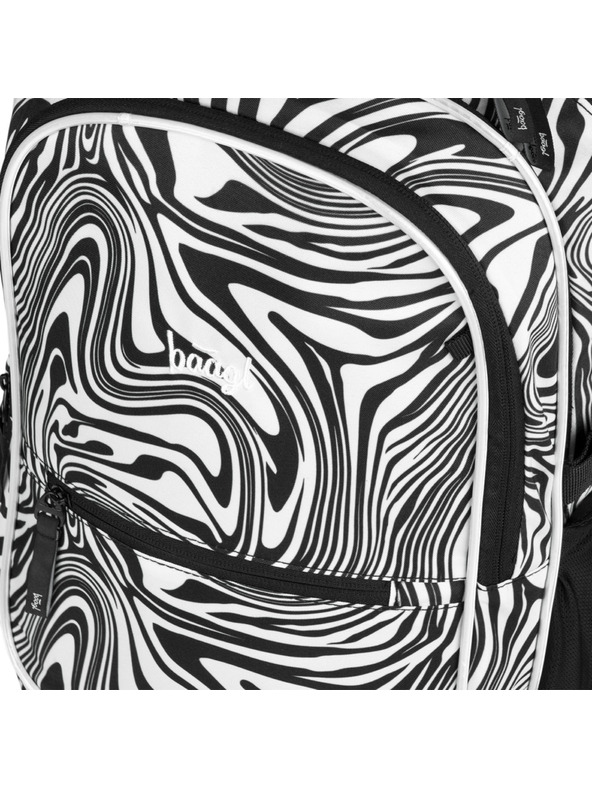 BAAGL  Černý školní batoh Baagl Core Mixture