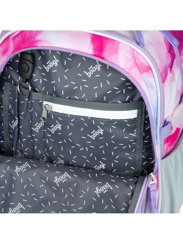 BAAGL  Růžový školní batoh Baagl Core Painting