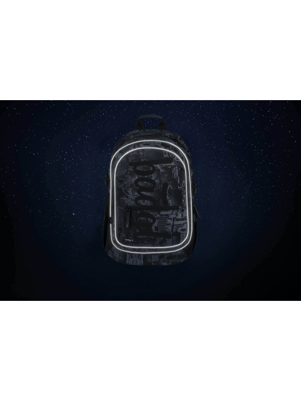 BAAGL  Šedý školní batoh Baagl  Core Technic