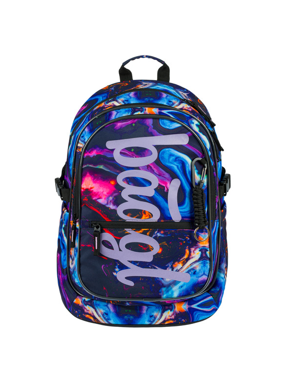 BAAGL  Fialový školní set - batoh, penál, sáček Baagl Core Marble