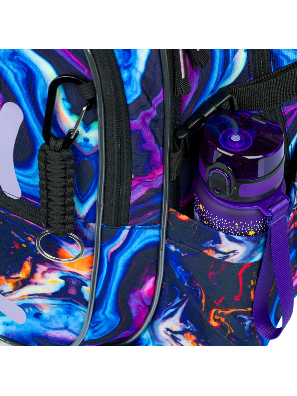 BAAGL  Fialový školní set - batoh, penál, sáček Baagl Core Marble