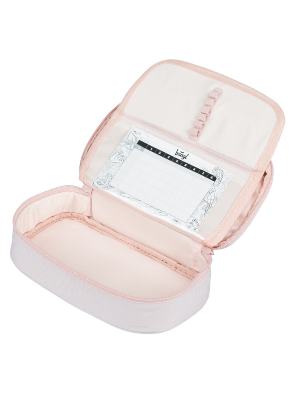 BAAGL  Krémový školní penál etue Baagl Creamy