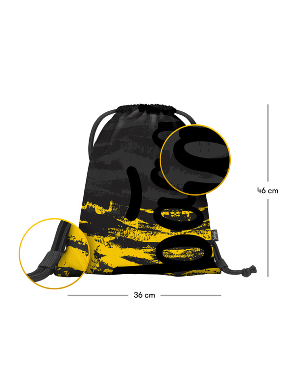 BAAGL  Šedý školní set - batoh, penál, sáček Baagl Skate Dune