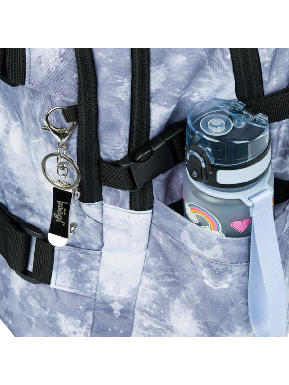 BAAGL  Šedý školní batoh Baagl Skate NASA Grey