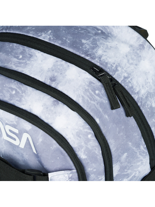 BAAGL  Šedý školní batoh Baagl Skate NASA Grey