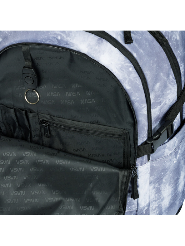 BAAGL  Šedý školní batoh Baagl Skate NASA Grey