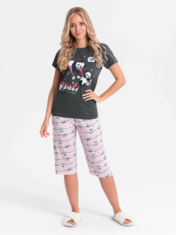 Edoti Dámské pyžamo  - grafit EDOTI