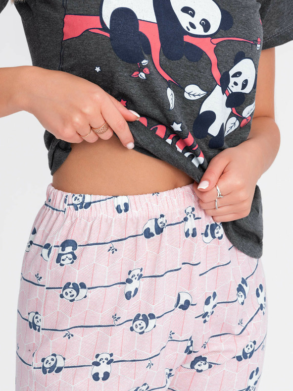 Edoti Dámské pyžamo  - grafit EDOTI