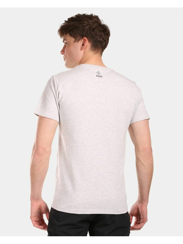 Kilpi Pánské bavlněné tričko Kilpi VIBE-M Světle šedá