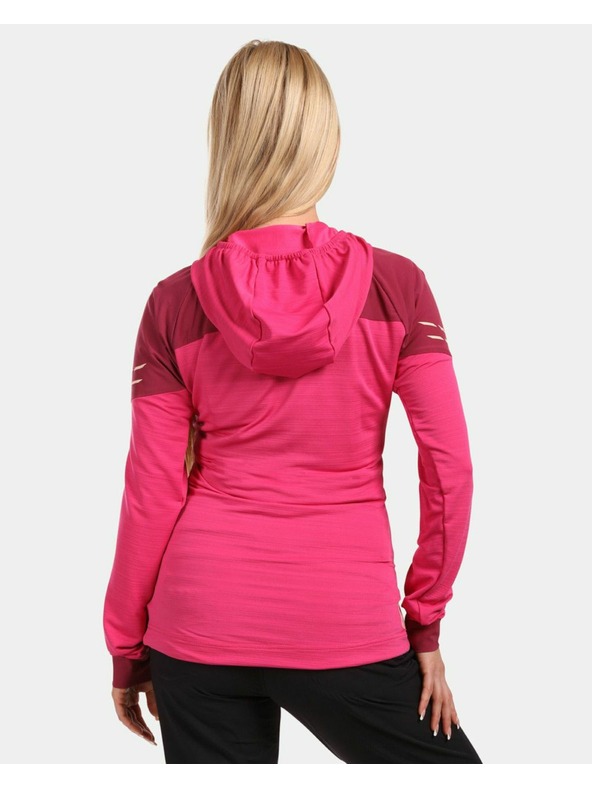 Kilpi Dámská strečová mikina s kapucí Kilpi MEMPHIS-W Růžová