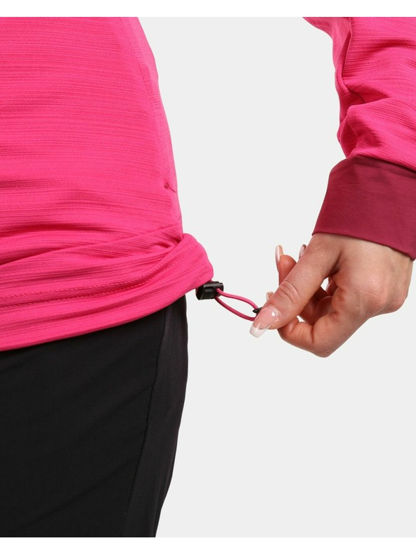 Kilpi Dámská strečová mikina s kapucí Kilpi MEMPHIS-W Růžová