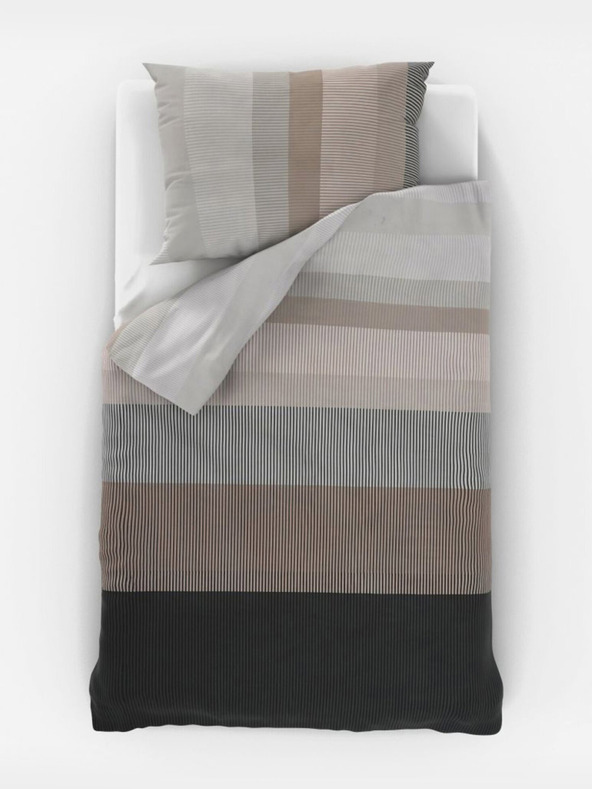 Kvalitex Klasické ložní bavlněné povlečení DELUX 140x200, 70x90cm NEPTUNE hnědé