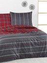 Kvalitex Prodloužené bavlněné povlečení DELUX 140x220, 70x90cm CAMPUS šedé
