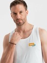 Ombre Clothing Pánské bavlněné tílko Summer Vibe s potiskem Ombre Clothing