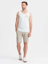 Ombre Clothing Pánské bavlněné tílko Summer Vibe s potiskem Ombre Clothing