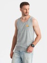 Ombre Clothing Pánské bavlněné tílko Summer Vibe s potiskem Ombre Clothing