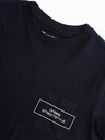 Ombre Clothing Pánské bavlněné tričko s potiskem kapes Ombre Streetstyle Ombre Clothing