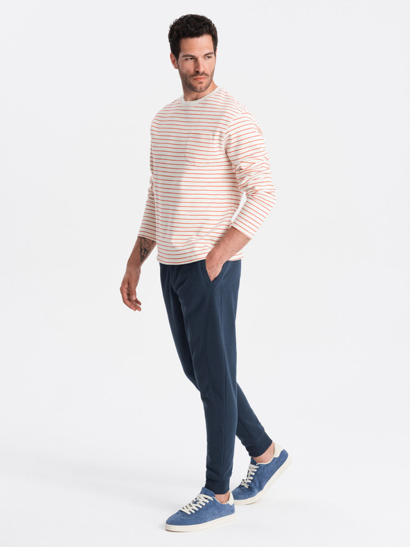 Ombre Clothing Pánské bavlněné tepláky BASIC  Ombre Clothing