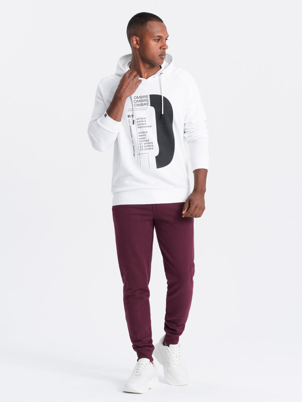 Ombre Clothing Pánské bavlněné tepláky BASIC joggers  Ombre Clothing