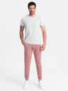 Ombre Clothing Pánské bavlněné tepláky BASIC jogger  Ombre Clothing