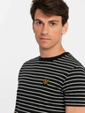 Ombre Clothing Pánské pruhované tričko s nášivkou Ombre Clothing