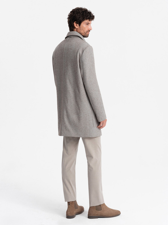 Ombre Clothing Pánský jednořadý kabát Ombre Clothing