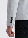Ombre Clothing Pánské žíhané sako se stojáčkem Ombre Clothing