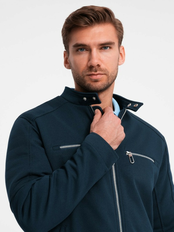 Ombre Clothing Pánská bunda se stojáčkem a kapsami Ombre Clothing