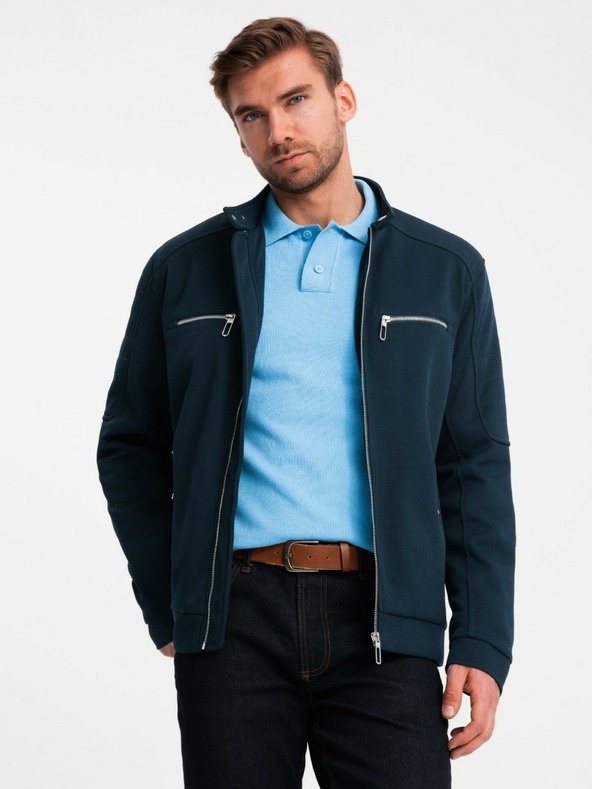 Ombre Clothing Pánská bunda se stojáčkem a kapsami Ombre Clothing