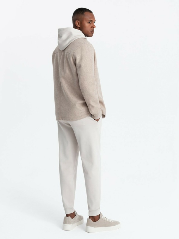 Ombre Clothing Pánská lehká fleecová bunda Ombre Clothing V1 OM-JANP-0199