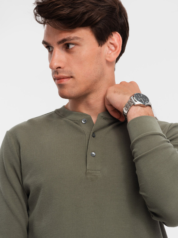 Ombre Clothing Pánský vaflový úplet Ombre Clothing V1 OM-LSCL-0120