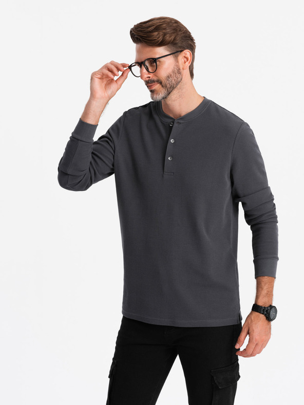 Ombre Clothing Pánský vaflový úplet Ombre Clothing V3 OM-LSCL-0120