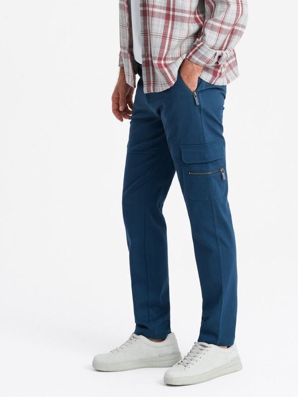 Ombre Clothing Pánské kalhoty Ombre Clothing STRAIGHT LEG CARGO V1 OM-PACG-0204