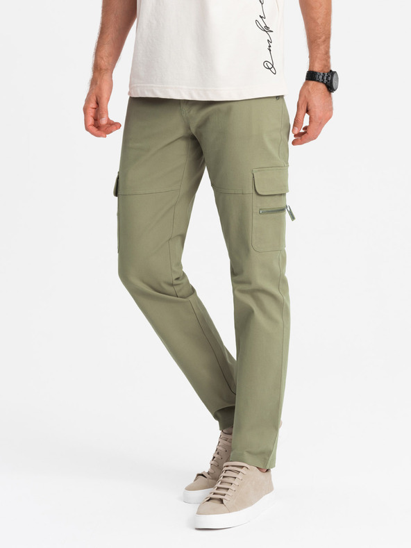 Ombre Clothing Pánské kalhoty Ombre Clothing STRAIGHT LEG CARGO V2 OM-PACG-0204