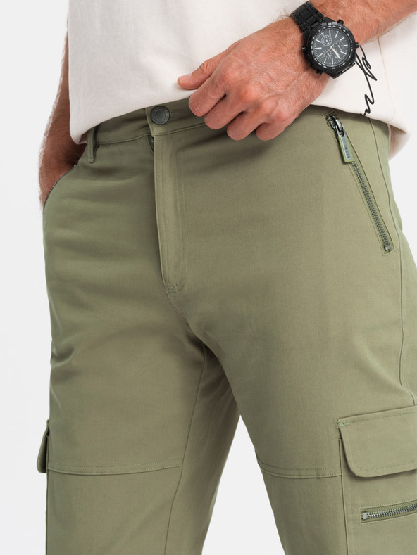 Ombre Clothing Pánské kalhoty Ombre Clothing STRAIGHT LEG CARGO V2 OM-PACG-0204