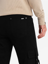 Ombre Clothing Pánské kalhoty Ombre Clothing STRAIGHT LEG CARGO V4 OM-PACG-0197