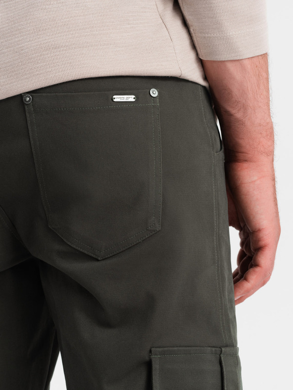 Ombre Clothing Pánské kalhoty Ombre Clothing STRAIGHT LEG CARGO V3 OM-PACG-0197