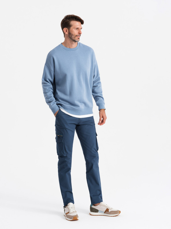 Ombre Clothing Pánské kalhoty Ombre Clothing STRAIGHT LEG CARGO V4 OM-PACG-0196