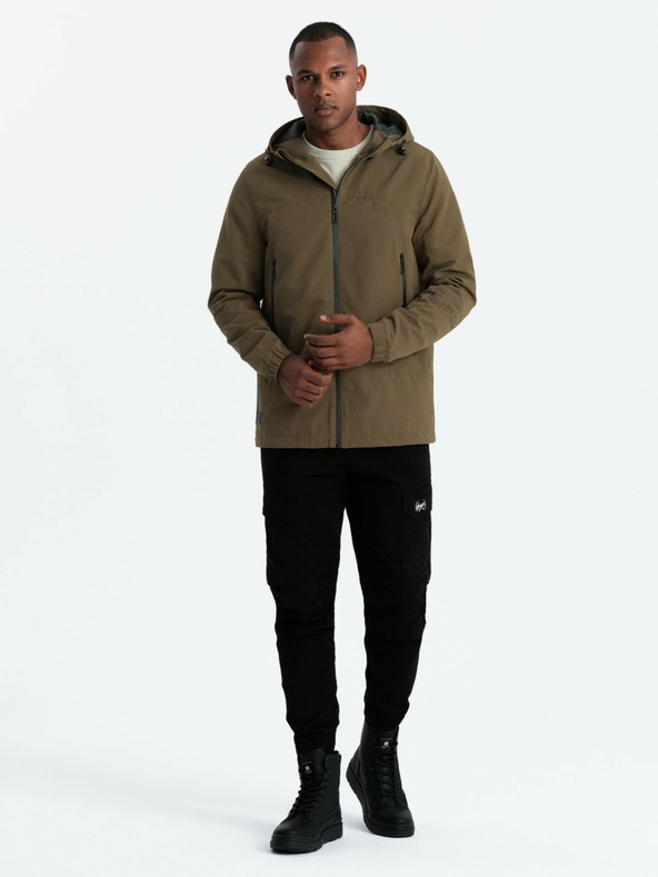 Ombre Clothing Pánská bunda s kapucí Ombre Clothing V2 OM-JANP-0191