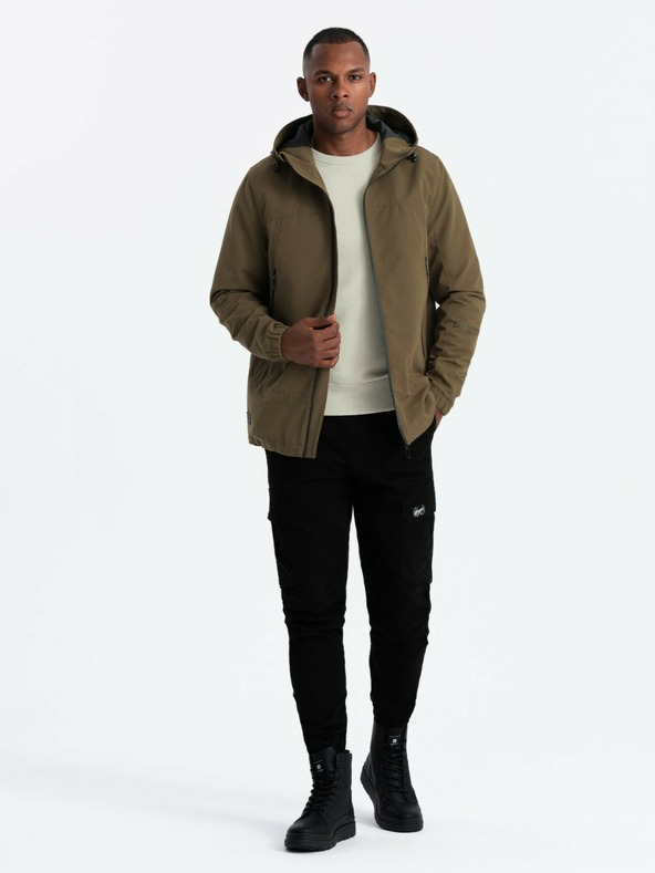 Ombre Clothing Pánská bunda s kapucí Ombre Clothing V2 OM-JANP-0191