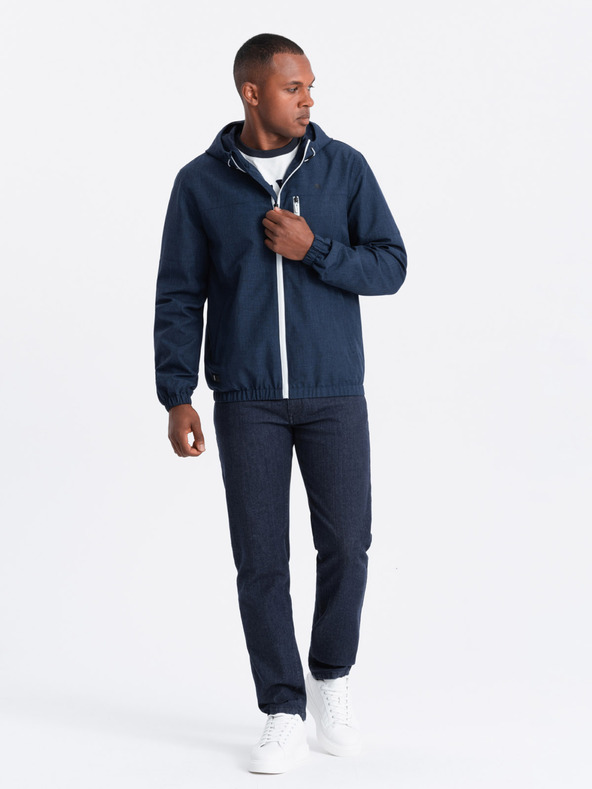 Ombre Clothing Pánská lehká sportovní bunda s fleecovou podšívkou Ombre Clothing