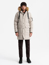 Ombre Clothing Pánská dlouhá bunda parka s kapucí Ombre Clothing