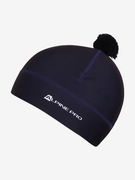 ALPINE PRO Funkční čepice s bambulí ALPINE PRO ABERE navy