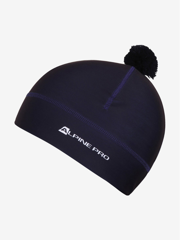 ALPINE PRO Funkční čepice s bambulí ALPINE PRO ABERE navy