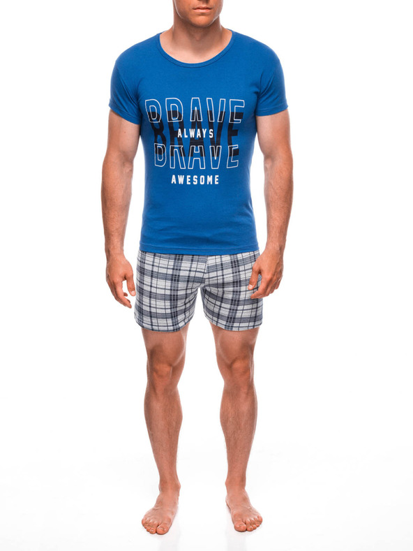 Edoti EDOTI Pánské pyžamo, modré