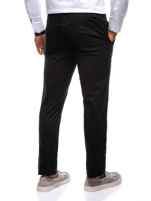 Edoti EDOTI Pánské chino kalhoty, černá