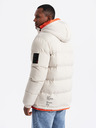 Ombre Clothing Pánská sportovní teplá bunda s dvojitou kapucí Ombre Clothing