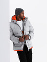 Ombre Clothing Pánská sportovní teplá bunda s dvojitou kapucí Ombre Clothing